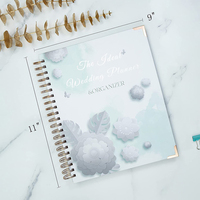 Organisateur de planification en spirale à impression personnalisée, carnet quotidien Happy Journal Book planificateur de mariage