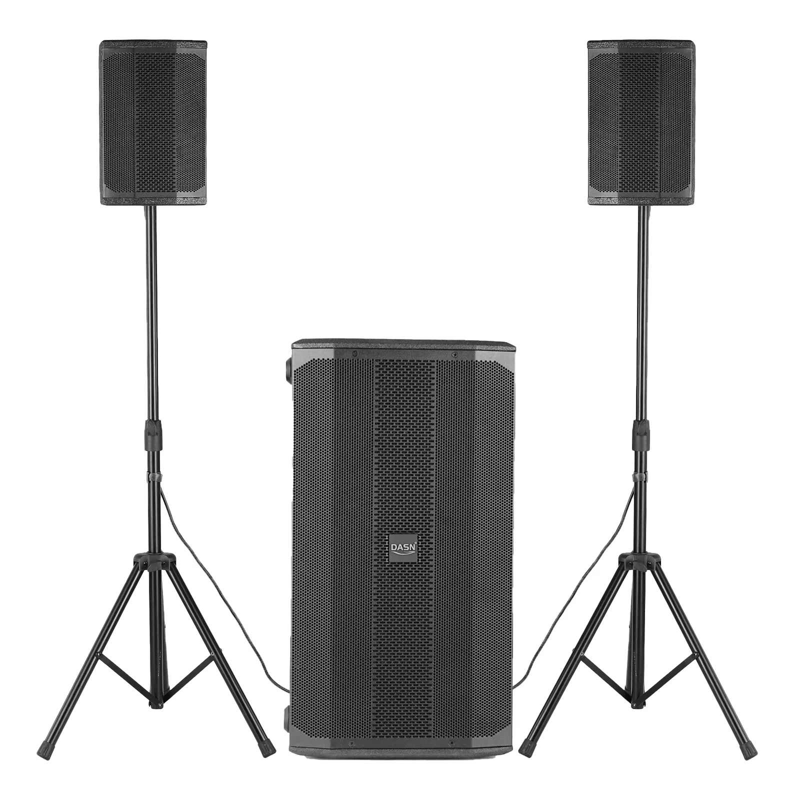 DASN B3 4000W Peak Audio DJ Party Bühne Indoor und Outdoor Active Pro Column Lautsprecher Dual 10 Zoll Subwoofer Home PA System