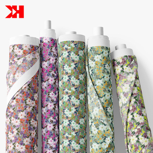 Obtenez de nouveaux catalogues de tissus en coton Liberty 100% imprimés sur mesure pour robes - Product Image 1