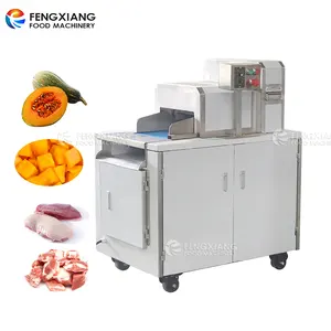 FDZ-360 Papaya kabak kesici Dicing makinesi dondurulmuş gıda sanayi tesisleri için et dilimleyici yedek kaburga kesme makinesi
