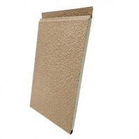 Panneaux de bardage métalliques sandwich en aluminium décoratifs et modernes, résistants au feu et à l'eau, garantie de plus de 5 ans, pour murs extérieurs et chambres froides