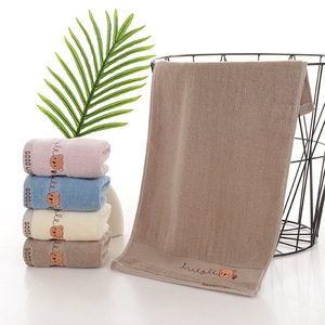 Serviette pour bébé Kim Ryan 25x50 cm en pur coton brodé motif dessin animé, douce et absorbante, pour le visage des nourrissons, usage domestique - Product Image 1