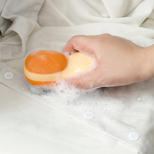 Double-Sided PP & PP+TPR Bristle Waterproof Portable Flexible Handheld Bathroom Cleaning <b>Brush</b> - Product Image 2