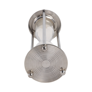 Timer a clessidra decorativo moderno e glamour in metallo e vetro per casa, bagno, soggiorno, ufficio - Product Image 6