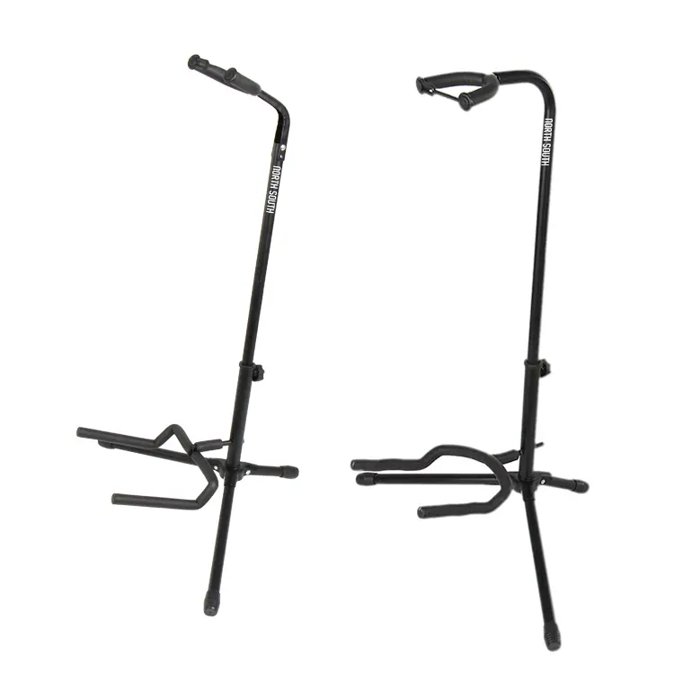2022 Wholesale High Quality New Arrival Foldable Adjustable Metal Upright Triple 3 Guitar Stand