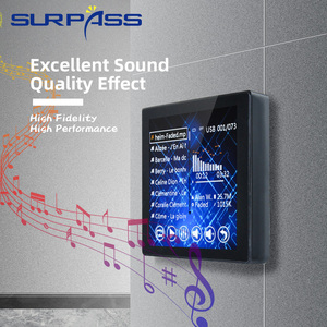 PW425E Pantalla táctil de 4 pulgadas Mini reproductor de música de alta fidelidad Amplificador de audio inteligente para <span class=keywords><strong>Bluetooth</strong></span> y Wifi Receptor de montaje en pared - Product Image 6