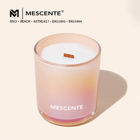 MESCENTE 8oz 12oz Aurora Vente en gros de récipients à bougies en verre borosilicate de luxe vides, coupelles et pots à bougies pour la fabrication de bougies