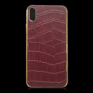 Étui de téléphone pour <span class=keywords><strong>iPhone</strong></span>, coque de téléphone, boîtier de téléphone, design de luxe, OEM, véritable cuir de crocodile - Product Image 2