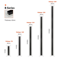 Lampe murale longue de haute qualité, étanche, 30CM 40CM 60CM 80CM 100CM 120CM, pour salon, hôtel, éclairage