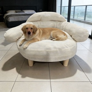 Sofá Cama Moderno para Perros Directo de Fábrica, Estructura de Madera Ecológica, Funda Lavable, Muebles Personalizados para Mascotas OEM - Product Image 4