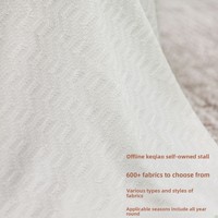 Tissu jacquard en crêpe de chiffon texturé printemps/été 100% polyester résistant à l'abrasion, jacquard géométrique lourd pour femmes