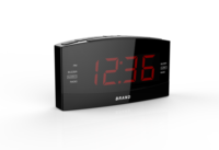 Dualer Wecker mit 1,8 Zoll LED-Display, Digitales PLL AM/FM Radio, 12-Stunden-Anzeige, Modernes Design, Schlummerfunktion, Schreibtisch-/Tischuhr