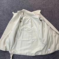 Blouson extra-long pour femme, style britannique, en coton tricoté respirant, avec poches décoratives, idéal pour l'hiver (occasion)