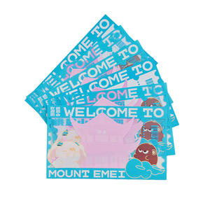 Carte postale transparente en PVC, carte transparente avec <span class=keywords><strong>vue</strong></span> panoramique des monuments culturels et touristiques, marque-page de tourisme culturel, souvenir de check-in - Product Image 1
