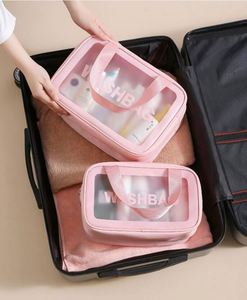 Bolsa de separación seca y húmeda sentido avanzado impermeable zona de viaje almacenamiento carta neceser portátil Pu Rosa bolsas deportivas - Product Image 5