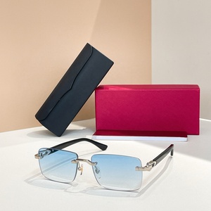 Lunettes de soleil classiques en métal pour hommes, de marque, pour le cyclisme en plein air, la pêche, protection UV, lunettes de soleil tendance - Product Image 2