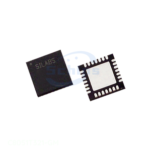 แผ่นวงจรรวมอิเล็กทรอนิกส์28 VFQFN ชิ้นส่วน C8051T321-GM - Product Image 1