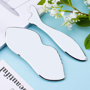 Aço inoxidável Gua Sha Board Massagem Lâmina Iastm New Shape Fabricante para Acupuntura Facial Terapia de Tecido Macio Pescoço Grosso - Product Image 4