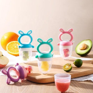 Vente en gros usine : <span class=keywords><strong>Sucette</strong></span> d'alimentation pour bébé en silicone pour fruits frais, motif dessin animé - Product Image 1