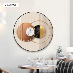 Moderne Mode nordischen Stil Harz dekorative Haus Pläne und Designs geometrische Wand kunst hängende Bilder Runds ch reiben