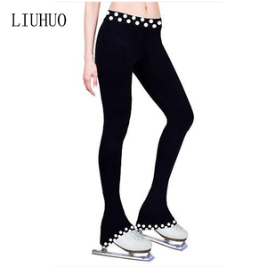 Figure Skating Pants Skating Suits Practise Costumes Figure Skating <strong>Training</strong> <strong>Trousers</strong> Wholesale - Product Image 2