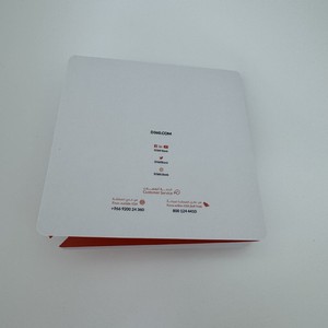 Tarjeta de Depósito Bancario Hang Seng, Embalaje de Cuatro Pliegues, Sobre de Origami Rojo, Caja de Cartón Personalizada, Impresión Digital de 250 g/m² - Product Image 2