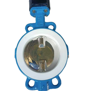 Vanne papillon à gaufres Veyron en promotion avec disque poli PN10/PN16, joint PTFE/EPDM pour le traitement des <span class=keywords><strong>eaux</strong></span> <span class=keywords><strong>usées</strong></span> - Product Image 1