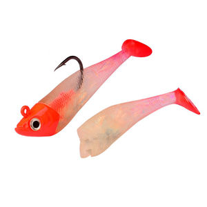 Señuelo suave envuelto en plomo <span class=keywords><strong>para</strong></span> pesca de lubina, cebo artificial, <span class=keywords><strong>cola</strong></span> en t, aparejo de pesca, 40g, 50g - Product Image 5