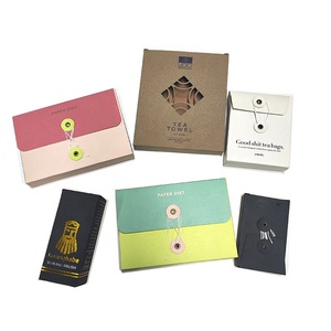 Custom Size Printed <strong>String</strong> <strong>Tie</strong> <strong>Envelope</strong> Box Kraft Paper <strong>Envelope</strong> Box with Eyelet Button and <strong>String</strong> Closure Paper Box - Product Image 2