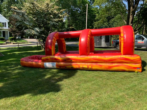 Hồng <span class=keywords><strong>Inflatable</strong></span> ướt khóa học trở ngại trượt nước trượt ống hồ bơi thư bị trả lại với Blower cho trẻ em - Product Image 4
