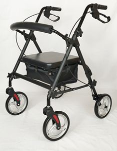 TheraMove Pro Rollator aluminium Jalan 4 roda, perlengkapan terapi rehabilitasi Senior - Product Image 1