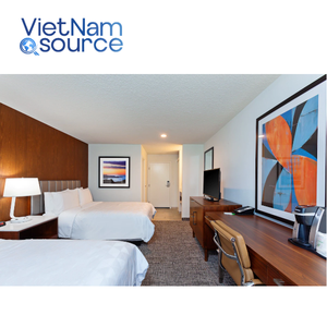 OEM ODM pour plate-forme en bois moderne lit jumeau simple pour hôtels et villas ensemble de meubles de chambre à coucher LaQuinta Project par Vietnam Source - Product Image 2