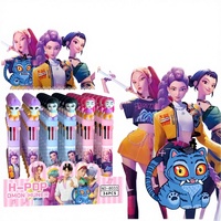 Nouveau stylo rond Magic Hunter 10 couleurs, forme en silicone souple 3D, pression moyenne, huile créative, stylo de scrapbooking, prix pour étudiants, boîte à surprises