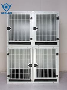 Çok fonksiyonlu büyük çelik köpek kafesi kulübesi paslanmaz çelik klasik katı Snap düğmesi plastik tepsi kutusu - Product Image 6