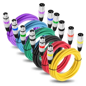 Colorful oem odm XLR cables male to female 3 Pin Audio Cable high quality for Speaker Microphone Balanced