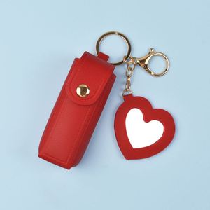 Llavero con Bolsa para Lápiz Labial, Accesorios Lindos, Mini Bolsa de Cuero PU para Bálsamo Labial, Llavero para Maquillaje, Llavero para Brillo Labial - Product Image 5