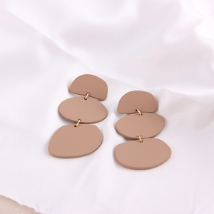 <span class=keywords><strong>Orecchini</strong></span> a goccia geometrici a doppio cerchio a doppio cerchio in <span class=keywords><strong>argilla</strong></span> <span class=keywords><strong>polimerica</strong></span> per festa di nozze o regalo - Product Image 3