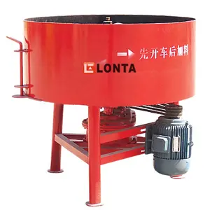 LONTA JQ350 350 litros 350L Vertical eje único trifásico 5.5Kw Pan cemento hormigonera para máquina de fabricación de bloques