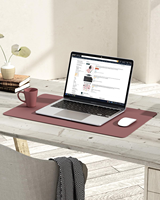 Tapis de souris de table en cuir PU/PVC personnalisé en usine, anti-rayures de style multicolore de grande taille pour les cadeaux haut de gamme