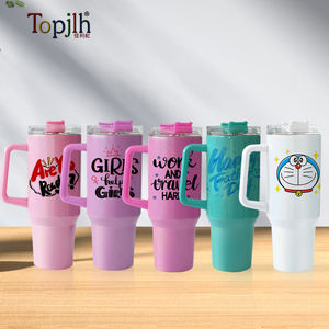 Topjlh Tumbler in Acciaio Inox a Doppia Parete da 40oz con Cannuccia, per Sublimazione, Vendita all'Ingrosso, Logo Personalizzato per Auto, <span class=keywords><strong>Negozi</strong></span> e Punti Vendita - Product Image 1