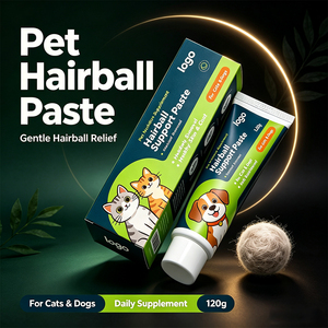 Gel Nutritionnel Anti-Boules de Poils pour Chats et Chiens, Fibres d'Herbe à Chat, Prébiotique Yucca, Soutien Digestif et Intestinal, Complément Alimentaire pour Animaux - Product Image 1