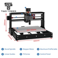 Nouvelle machine de gravure et de découpe CNC DIY 3 axes 3018 Pro avec laser diode, compatible acrylique, haute précision