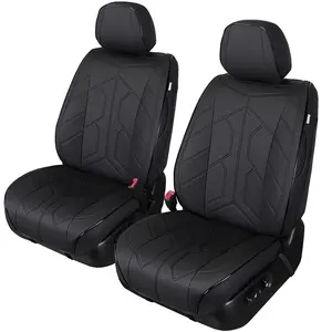 Luxury 3D PVC Leather Sporty Customized Seat Covers Universal Size Waterproof Front Car Seat Cover