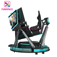 Máquina de videojuegos de carreras, dispositivo electrónico Arcade de tres pantallas, seis ejes, para juegos de vídeo