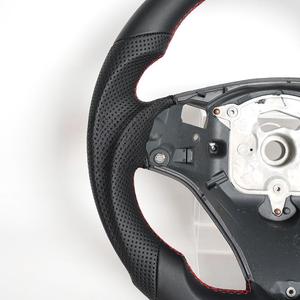 Volant plat en cuir pleine fleur en forme de D, directement de l'usine, pour <span class=keywords><strong>BMW</strong></span> E90 2008-2013, mise à niveau, vente chaude, en stock - Product Image 2