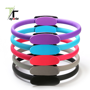 Anillo de Pilates Portátil para Entrenamiento de Cuerpo Completo con Estructura de PP Resistente y Agarres Suaves para Mujeres, Gimnasio en Casa y Estiramiento de <span class=keywords><strong>Yoga</strong></span> - Product Image 5