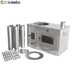 Estufa Portátil de Acero Inoxidable para BBQ con <span class=keywords><strong>Horno</strong></span> para Acampar al Aire Libre - Product Image 1