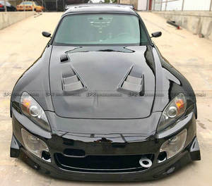 Capot ventilé de type SPN en carbone 3K Twill et fibre de verre pour Honda S2000 - Product Image 3