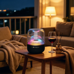 ลำโพงไร้สาย BT Glass Speaker พร้อมไฟเพชร 5 ดวง แสดงแสงสี 4+1 ระบบเสียงเซอร์ราวด์ ไฟกลางคืน แบตเตอรี่ 8000mAh - Product Image 1