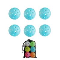 Vente directe d'usine, balles de pickleball colorées de 72 mm en PE texturé, approuvées par l'USAPA, pour enfants, pour l'intérieur et l'extérieur